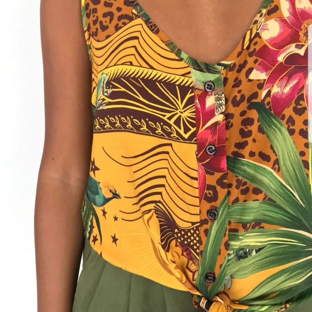 Farm Rio Printed Tank top - Picture 4 of 5